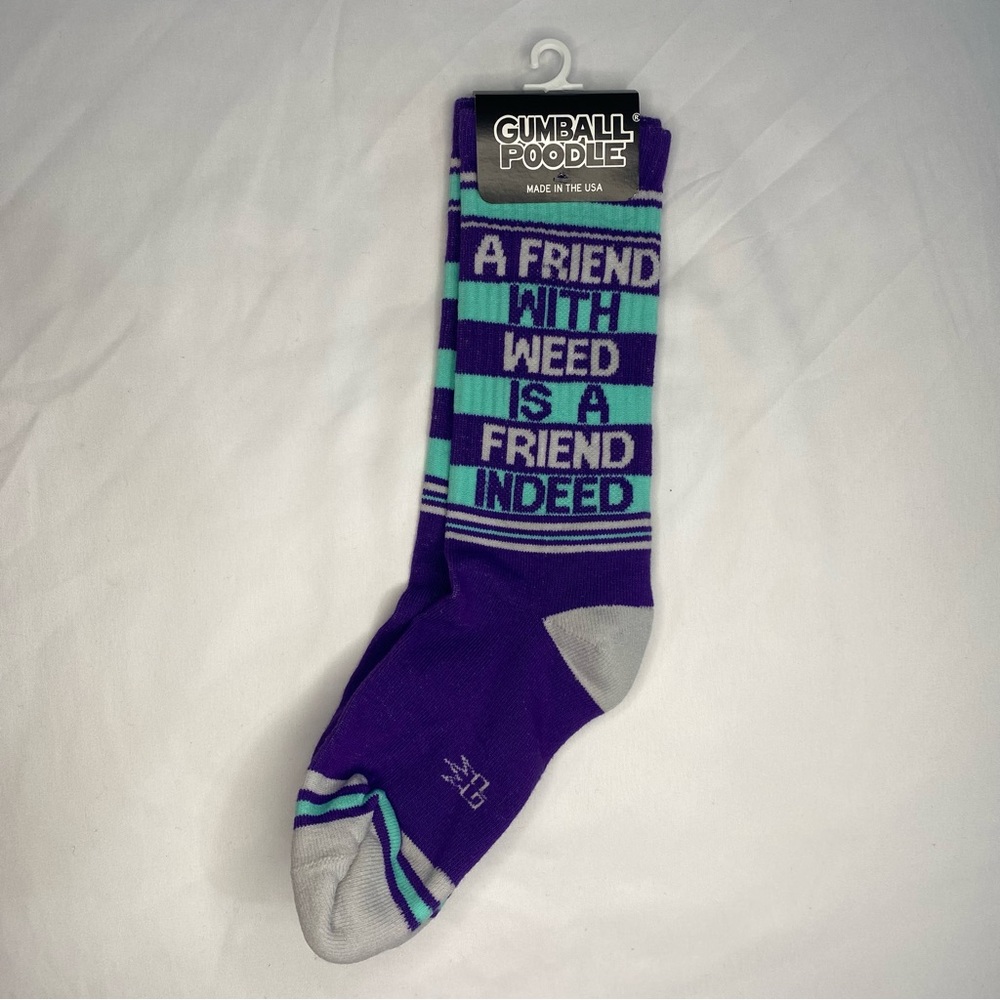 Funny Socks “A Friend with W**D is a Friend Indeed”